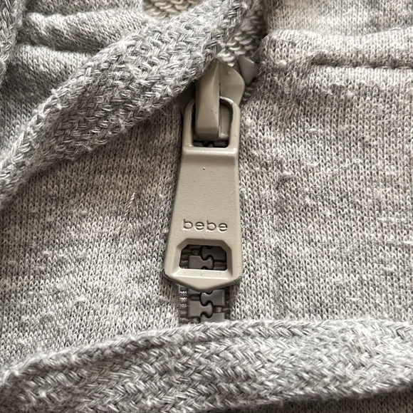 Bebe Gray Zip-Up Hoodie. XL - Picture 8 of 10